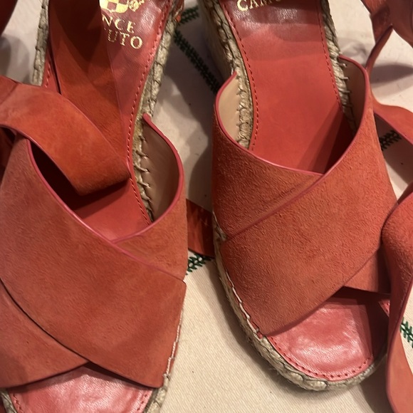 Vince Camuto Women's Orange Espadrille Sandals - Picture 2 of 6